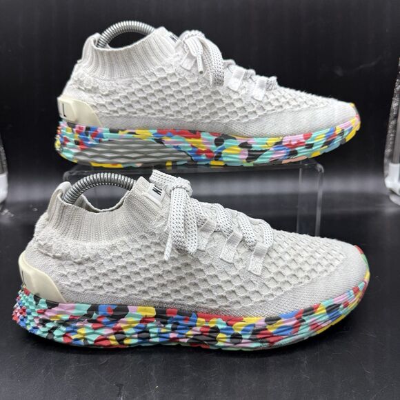 NOBULL White Wild Knit Runners Shoes Men’s Size 9 Athletic Crossfit Running - Picture 1 of 7